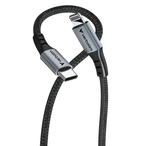 Εικόνα της Καλώδιο Verbatim Sync & Charge USB-C to Lightning 60W 1.2m Black 31844