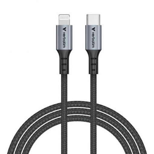 Εικόνα της Καλώδιο Verbatim Sync & Charge USB-C to Lightning 60W 1.2m Black 31844