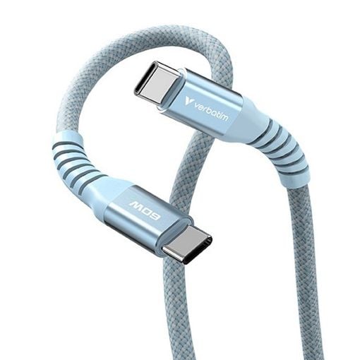 Εικόνα της Καλώδιο Verbatim Sync & Charge USB-C to USB-C 60W Magnetic 1.2m Blue 31852