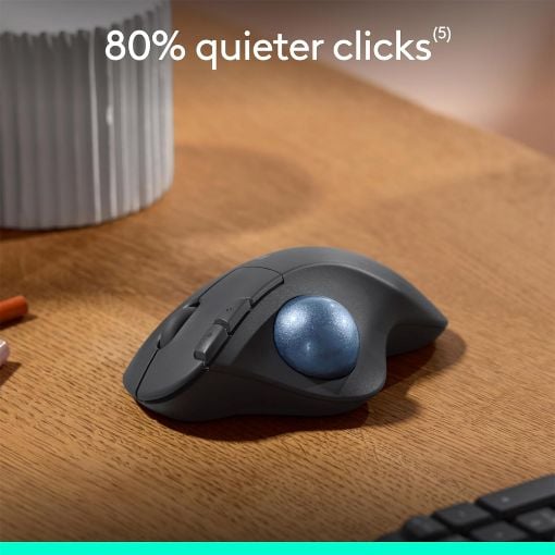 Εικόνα της Ποντίκι Logitech Ergo M575s Bluetooth Graphite/Blue Ball 910-007029