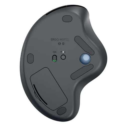 Εικόνα της Ποντίκι Logitech Ergo M575s Bluetooth Graphite/Blue Ball 910-007029