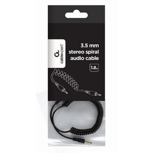 Εικόνα της Καλώδιο Cablexpert 3.5mm to 3.5mm Spiral 1.8m CCA-405-6