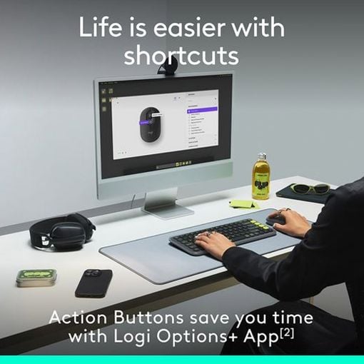 Εικόνα της Ποντίκι Logitech POP Emoji Bluetooth Graphite 910-007412