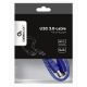 Εικόνα της Καλώδιο Cablexpert USB-A Male to Micro USB Male 0.5m Μπλε CCP-MUSB3-AMBM-0.5M