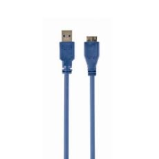 Εικόνα της Καλώδιο Cablexpert USB-A Male to Micro USB Male 0.5m Μπλε CCP-MUSB3-AMBM-0.5M
