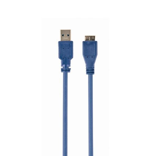 Εικόνα της Καλώδιο Cablexpert USB-A Male to Micro USB Male 0.5m Μπλε CCP-MUSB3-AMBM-0.5M