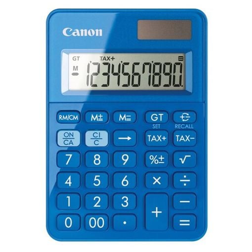 Εικόνα της Αριθμομηχανή 10 Ψηφίων Canon LS-100KB-BL Blue 6992C001AA