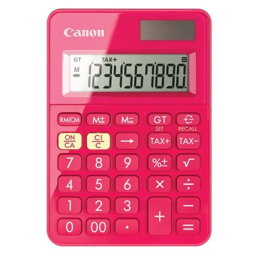 Εικόνα της Αριθμομηχανή 10 Ψηφίων Canon LS-100KB-PK Pink 6992C002AA