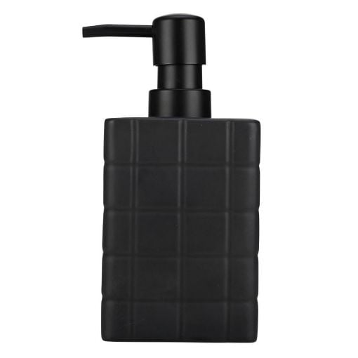 Εικόνα της Αντλία Σαπουνιου Estia Tiles Kεραμεική 450ml Μαύρη 02-27698