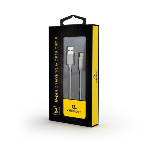 Εικόνα της Καλώδιο Cablexpert USB-A Male to Lightning Male 2m White CC-USB2-AMLM-2M-W