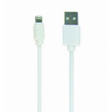 Εικόνα της Καλώδιο Cablexpert USB-A Male to Lightning Male 2m White CC-USB2-AMLM-2M-W