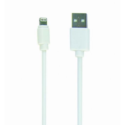 Εικόνα της Καλώδιο Cablexpert USB-A Male to Lightning Male 2m White CC-USB2-AMLM-2M-W