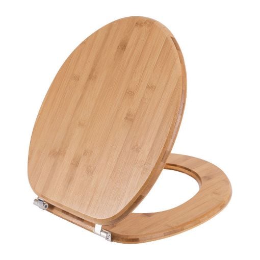 Εικόνα της Καπάκι Λεκάνης Estia Bamboo Essentials 35x43x3cm Kαφέ 02-13059