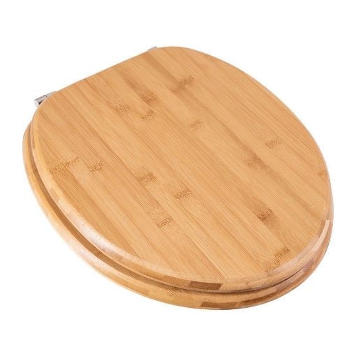 Εικόνα της Καπάκι Λεκάνης Estia Bamboo Essentials 35x43x3cm Kαφέ 02-13059