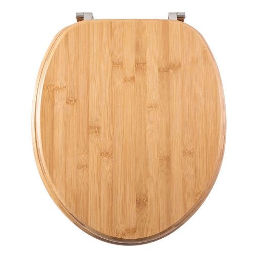 Εικόνα της Καπάκι Λεκάνης Estia Bamboo Essentials 35x43x3cm Kαφέ 02-13059