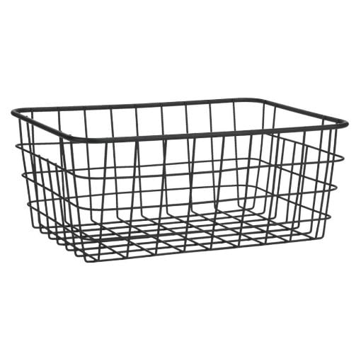 Εικόνα της Καλάθι Οργάνωσης Estia Μεταλλικό 28x22x12.5cm Μαύρο 01-26721