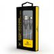 Εικόνα της Καλώδιο Cablexpert USB-A Male to USB-C Male Premium Cotton Braided 2m Gray/White CC-USB2B-AMCM-2M-WB2