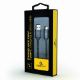 Εικόνα της Καλώδιο Cablexpert USB-A Male to USB-C Male Spiral Braid 1m Metallic Gray CC-USB2S-AMCM-1M-BG