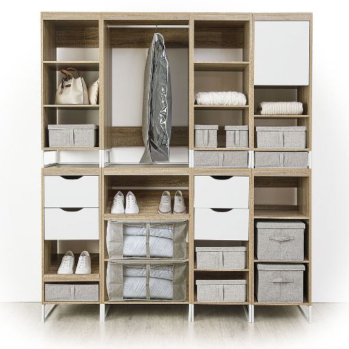 Εικόνα της Θήκη Αποθήκευσης Ρούχων 5Five 100x45x20cm Μπέζ 181257