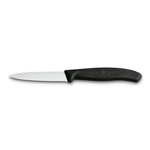 Εικόνα της Μαχαίρι Victorinox Swiss Classic Paring Wavy Pointed Tip 8cm Μαύρο 6.7633