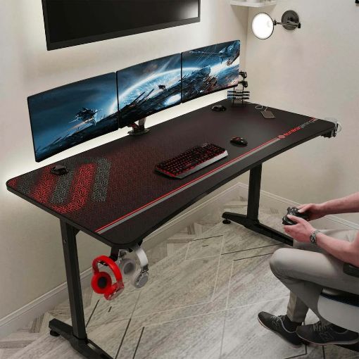 Εικόνα της Gaming Desk Eureka Ergonomic GIP 60'' Black ERK-GIP-P60B-V2