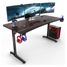 Εικόνα της Gaming Desk Eureka Ergonomic GIP 60'' Black ERK-GIP-P60B-V2