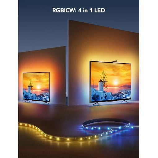 Εικόνα της Govee TV Backlight 3 Lite RGBICW Wi-Fi + Bluetooth 75-85" 5m H6099