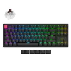 Εικόνα της Πληκτρολόγιο Keychron K8 V2 QMK TKL Wireless RGB Hot-Swappable Aluminum Brown Switches (US) K8X-J3