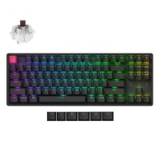 Εικόνα της Πληκτρολόγιο Keychron K8 V2 QMK TKL Wireless RGB Aluminum Brown Switches (US) KK8X-C3