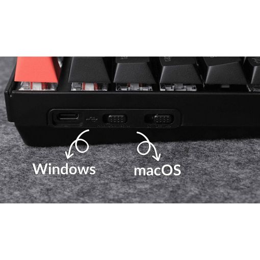 Εικόνα της Πληκτρολόγιο Keychron K8 V2 QMK TKL Wireless RGB Hot-Swappable Red Switches (US) K8X-H1