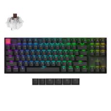 Εικόνα της Πληκτρολόγιο Keychron K8 V2 QMK TKL Wireless RGB Hot-Swappable Brown Switches (US) K8X-H3