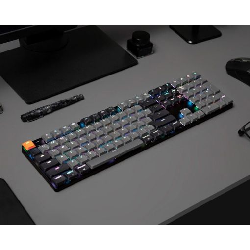 Εικόνα της Πληκτρολόγιο Keychron K5 V2 QMK Full Wireless RGB Brown Switches (US) K5X-B3