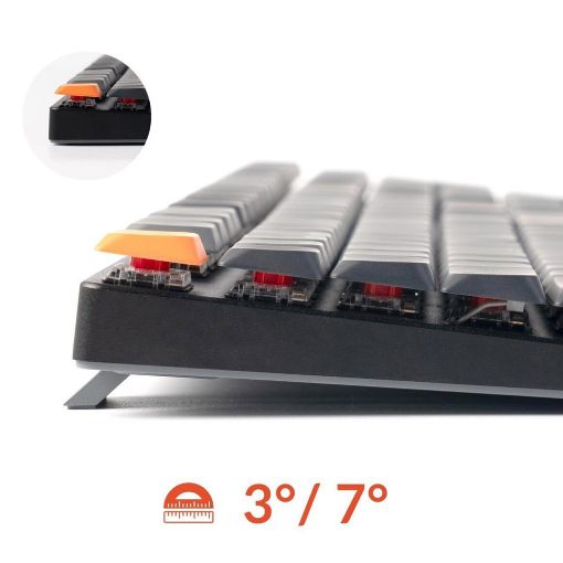 Εικόνα της Πληκτρολόγιο Keychron K5 V2 QMK Full Wireless RGB Brown Switches (US) K5X-B3
