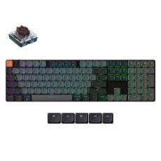 Εικόνα της Πληκτρολόγιο Keychron K5 V2 QMK Full Wireless RGB Brown Switches (US) K5X-B3