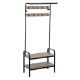 Εικόνα της Κρεμάστρα Δαπέδου 5Five Jano Coat Rack Μαύρο/Καφέ 160407
