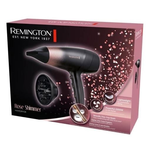 Εικόνα της Πιστολάκι Μαλλιών Remington Ionic 2200W Black D5305