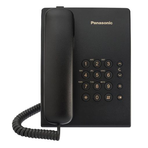 Εικόνα της Ενσύρματο Τηλέφωνο Panasonic KX-TS500EXB Μαύρο