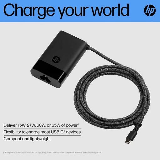 Εικόνα της Φορτιστής Laptop HP 65W USB-C 671R3UT
