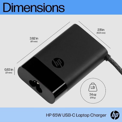 Εικόνα της Φορτιστής Laptop HP 65W USB-C 671R3UT