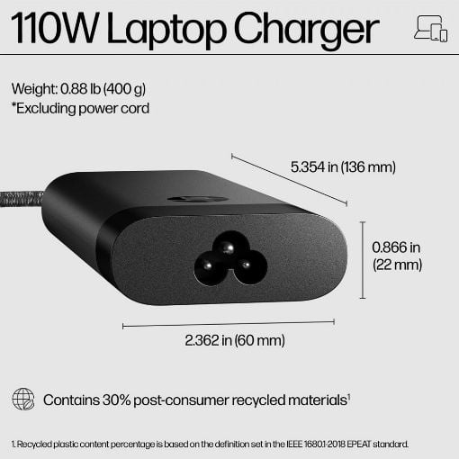 Εικόνα της Φορτιστής Laptop HP 110W USB-C 8B3Y2UT