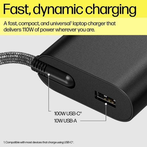 Εικόνα της Φορτιστής Laptop HP 110W USB-C 8B3Y2UT