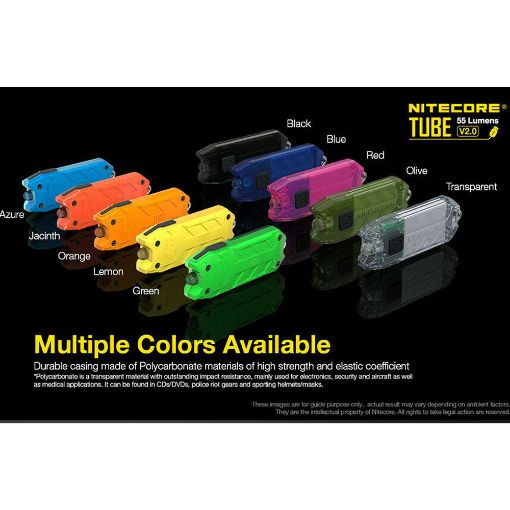 Εικόνα της Φακός Μπρελόκ NiteCore Tube V2.0 Επαναφορτιζόμενος 55lm Orange