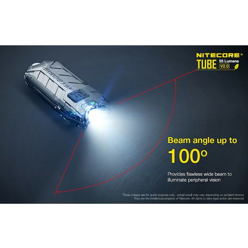Εικόνα της Φακός Μπρελόκ NiteCore Tube V2.0 Επαναφορτιζόμενος 55lm Orange