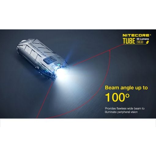 Εικόνα της Φακός Μπρελόκ NiteCore Tube V2.0 Επαναφορτιζόμενος 55lm Green