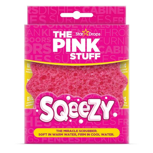 Εικόνα της Σφουγγάρι The Pink Stuff Sqeezy Miracle Scrubber Pink