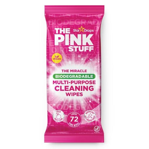 Εικόνα της Μαντηλάκια Καθαρισμού The Pink Stuff Miracle Βiodegradable Γενικής Χρήσης 72τμχ