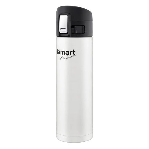 Εικόνα της Μπουκάλι Θερμός Lamart Branche Vacuum 420ml Λευκό LT4043