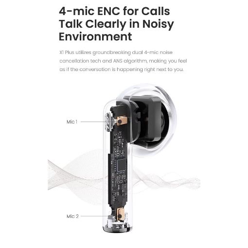 Εικόνα της True Wireless Earphones Haylou X1 Plus ANC Bluetooth White