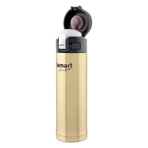 Εικόνα της Μπουκάλι Θερμός Lamart Branche Vacuum 420ml Χρυσό LT4009