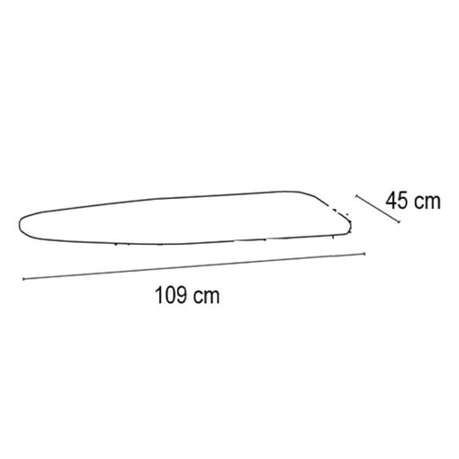 Εικόνα της Κάλυμμα Σιδερώστρας Arit Mollettoni 109x45cm White 627